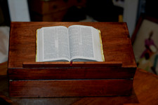 Large Teak Writing Slope  desk