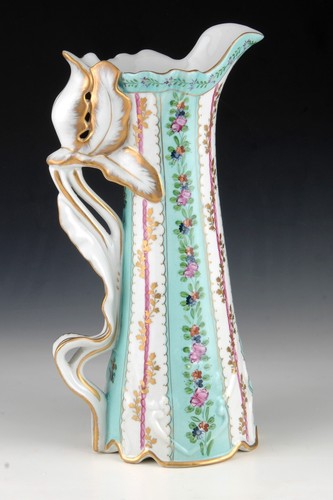 Enameled porcelain jug jar - enameled, or