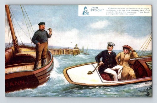 Comic postcard from punch - comic,