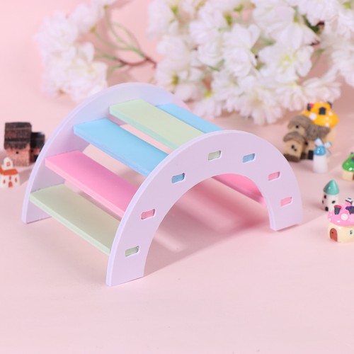 Wooden rainbow bridge - wooden, hamster