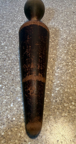 Vintage wooden cone pestle - wooden,