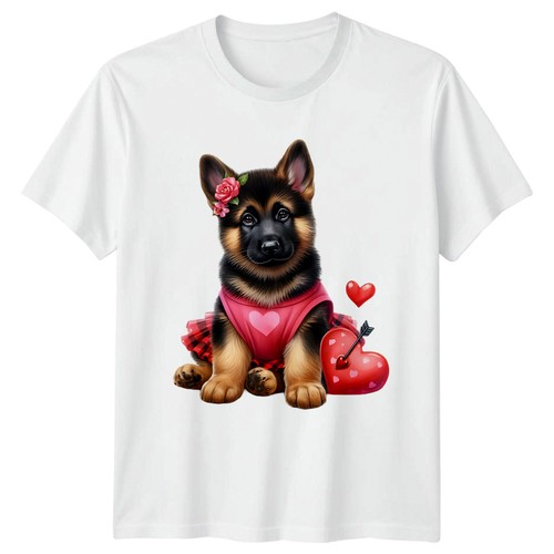 German shepherd puppy hearts - puppy,