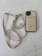 iPhone 13 Case - Leather - Lanyard and Card Holder