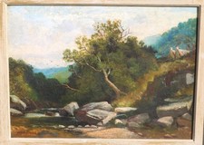Antique oil painting - Rocky