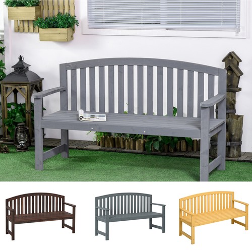 Wooden garden bench seater - bench,