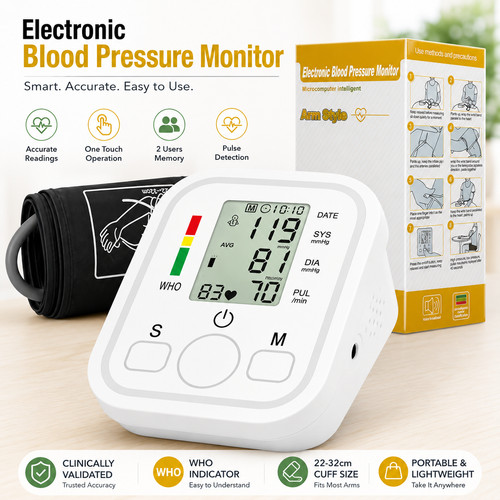 Digital blood pressure monitor - blood,