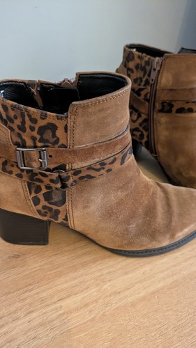Gabor brown suede leopard - &,