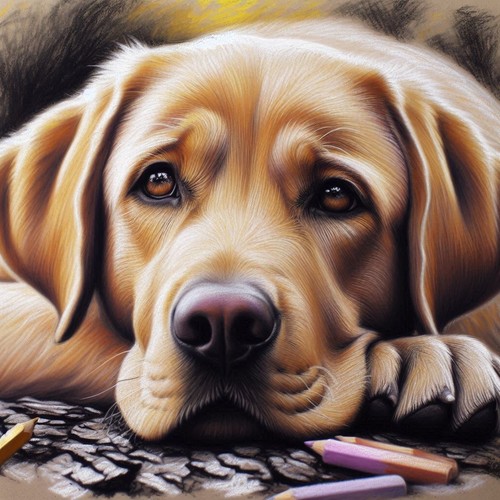 Golden labrador cross - (96),