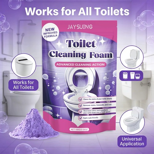 Fizzclean toilet foam - foam, cleaner