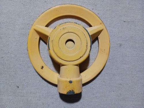 Vintage yellow cast metal - vintage,