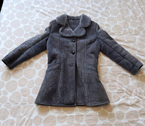 Women grey sheepskin - grey,