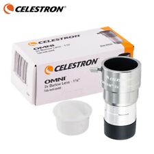 Celestron Omni 2x Barlow Lens 1.25", 52-Degree Field of View Fully multi-coated