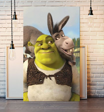 Shrek donkey canvas print - canvas,