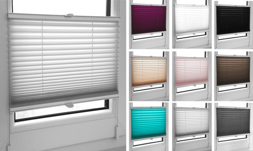 Made measure pleated blinds - measure,