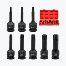 8pc Impact Torx Bit Socket Set T30 T40 T45 T50 T55 T60 T70 T80 1/2’’ Drive NEW!