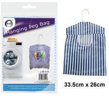 Hanging Fabric Clothes Peg Bag