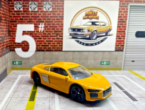 Majorette audi yellow - r8-,