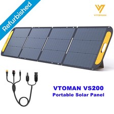Vtoman VS200 Portable Solar Panel 200w 16v, 25% Efficiency Foldable Solar Panel.