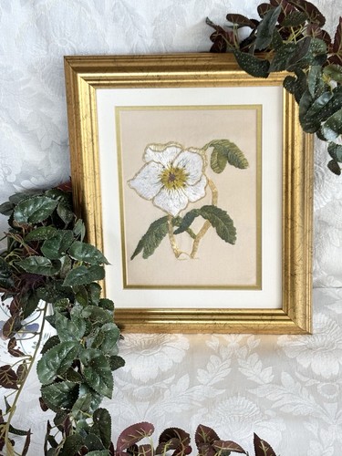 Vintage hand embroidered - embroidered, gold