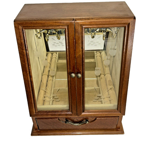 Vintage wooden jewelry - jewelry, box
