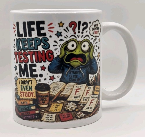 Funny frog mug life keeps - frog,
