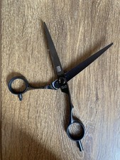 KASHO Silver Black Scissors Hair Cutting Shears 6.5 Hair Dressing