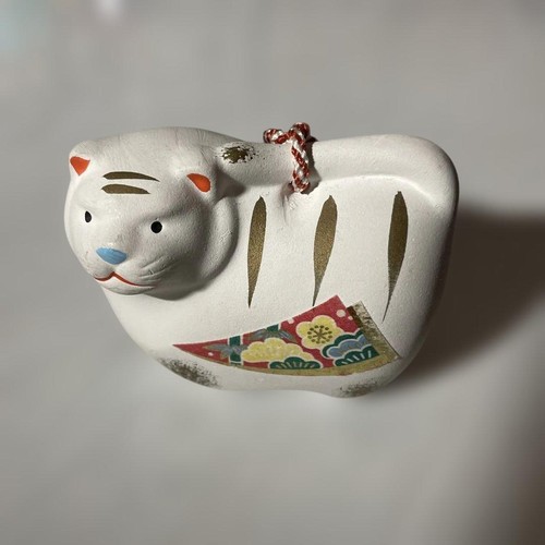 White tiger ceramic - ceramic, figurine