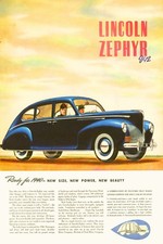1940s Lincoln Zephyr V12 🚗