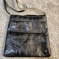 Tula Black Leather Crossbody