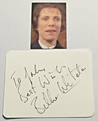 Billie whitelaw signed card - whitelaw,