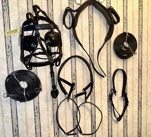 Black leather mini small - leather, pony