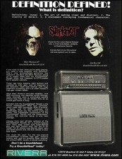 Slipknot Mick Thomson & Jim Root Rivera guitar amp ad 2004 advertisement print