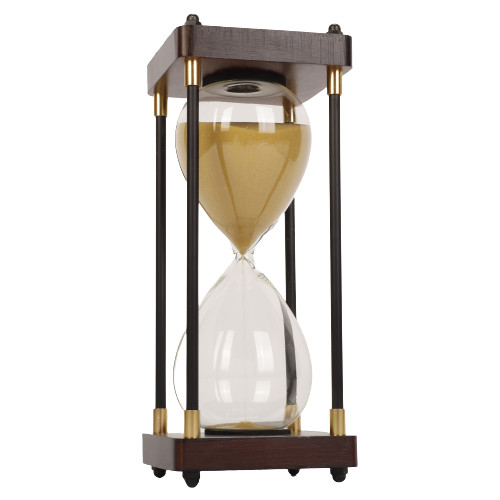 Wooden hourglass timer vintage - wooden,