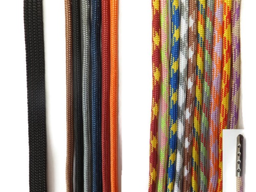 Round shoelaces metal tipped - round,