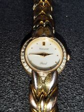 Ladies Accurist LB630P Pearl Quartz Watch with Gold Metal Strap