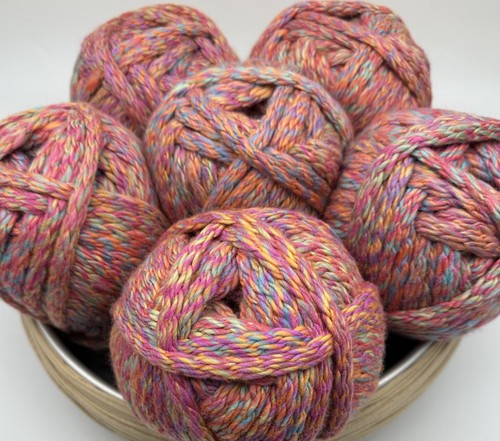 Chunky knit variegated blanket - knit,