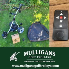 USED PRO RIDER REMOTE Electric Golf Trolley WITH NEW LITHIUM BATTERY