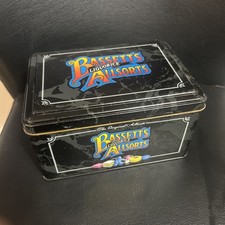 Bassetts Vintage Liquorice Allsorts Metal Black Tin, 1997