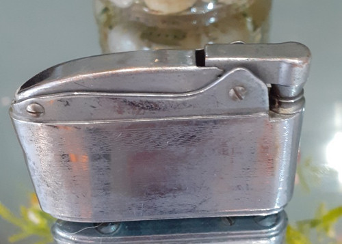 Unknown vintage chome lighter - vintage,