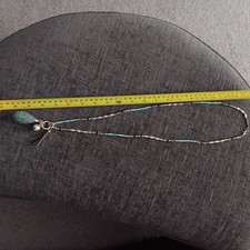 Phase 8 Turquoise  Brown and Silver Coloured 18inch Necklace