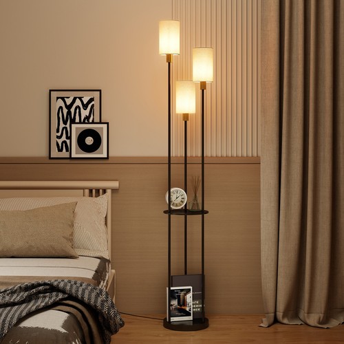 Floor lamp with shelf standing - lamp,