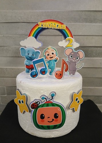 Colorful kids birthday cake - birthday,