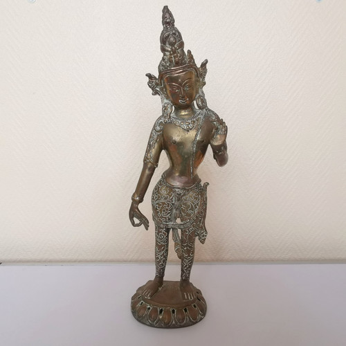 Vintage large brass - large, statue