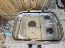 Caravan motorhome camper boat Spinflo Argent 3 Burner gas Hob stainless