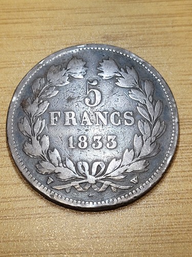 1833 france francs - francs, silver