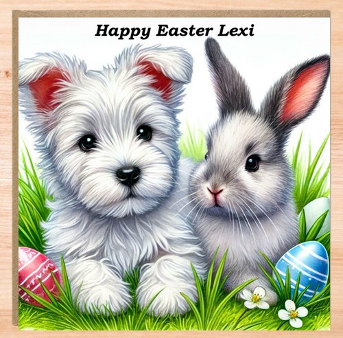 Personalised westie easter - personalised,