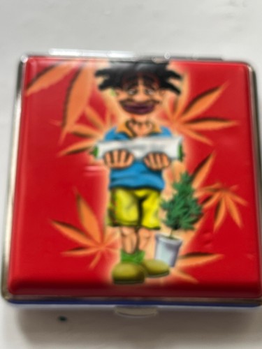 Cigarette case retro leaf - cigarette,
