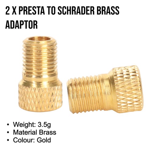 Brass adaptor presta to - 2,