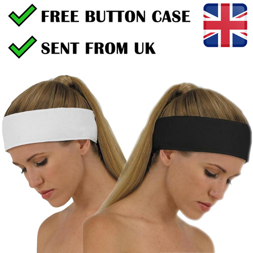 Black white headband - black, lot