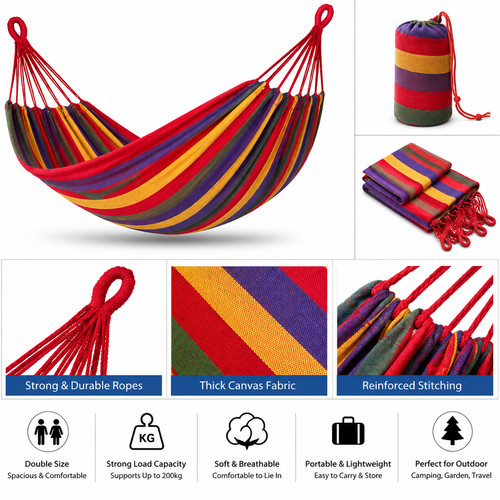 Double canvas hammock - canvas,